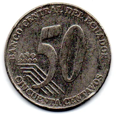 Equador - 2000 - 50 Centavos