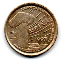 Espanha - 1997 - 5 Pesetas - Comemorativa - Islas Baleares - Foto 2