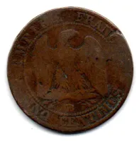 França - 1857 - 5 Centimes - UTG - Foto 2