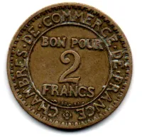 França - 1923 - 2 Francs - Foto 2