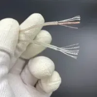 Cabo de fio eletrico pvc transparente 30awg rolo 100 metro para audio iluminacao led brinquedo eletronico bateria de carro - Foto 2