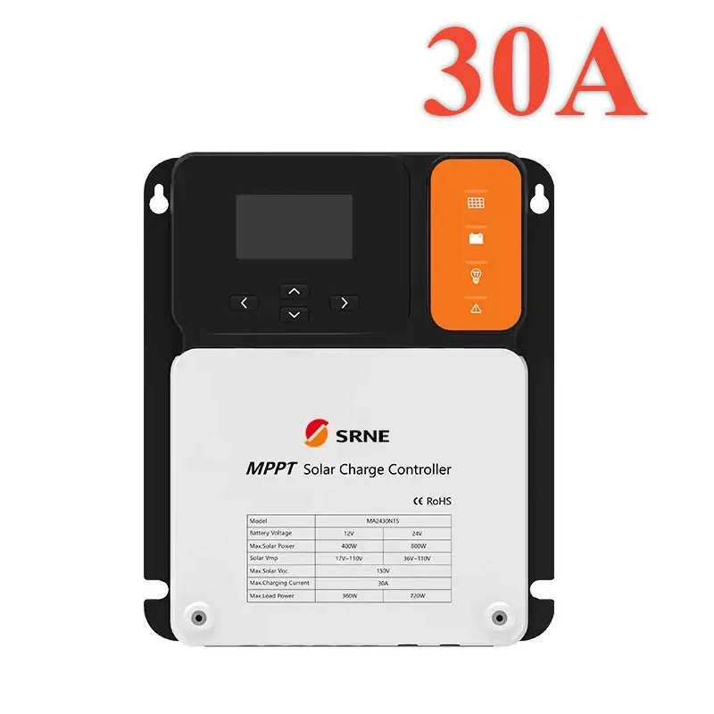 Controlador Solar Mppt 30A Controlador 12V/24V Sr-Ma2430N15 Imagem