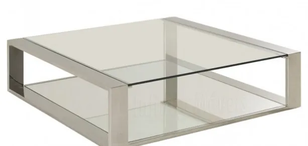 Mesa de centro infinity crome  Imagem