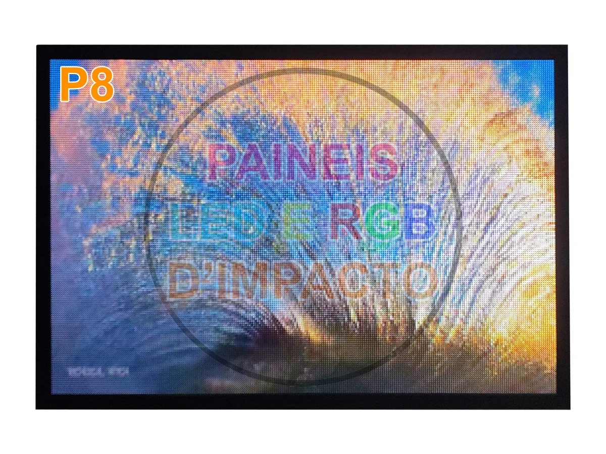Painel de LED RGB P8 2 x 2 metros Imagem