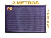 Painel de LED RGB P5 2 x 2 metros - Foto 2