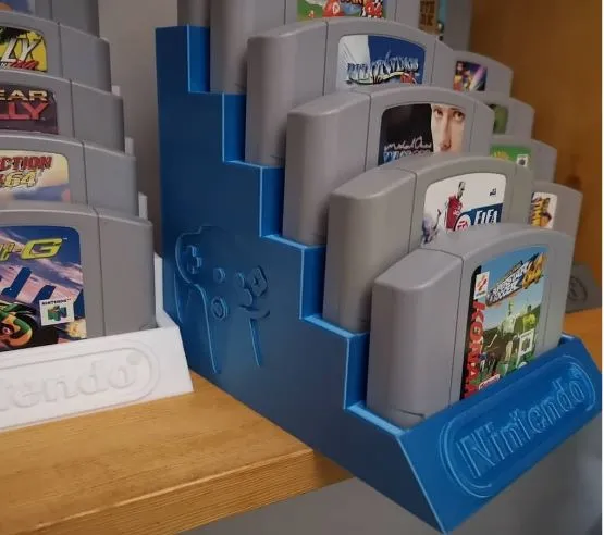 Suporte jogos N64 Tipo escada 6 Slots Imagem