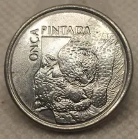 Moeda 50 Cruzeiros Reais 1994 Onça Pintada Flor de Cunho - Foto 2