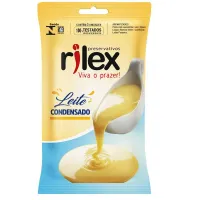 PRESERVATIVO/ CAMISINHA RILEX AROMA LEITE CONDENSADO 52MM 3 UNDS.                                                   LIBYSEXSHOP    