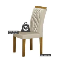 Mesa 8 Cadeiras Larissa 135x135 MDF com vidro - Foto 5