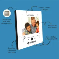 QUADRO  MDF 30x30cm | DIA DOS PAIS - Foto 2