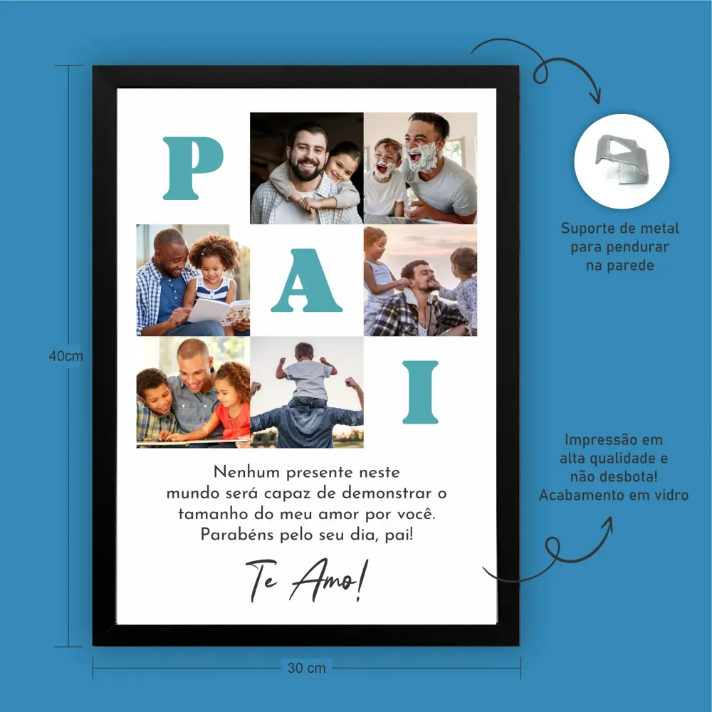 QUADRO COM MOLDURA | 30X40cm