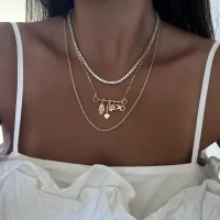 Pingente Filhos Dourado com Detalhe em Microzircônias - Foto 2