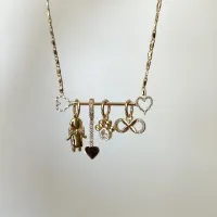 Pingente Filhos Dourado com Detalhe em Microzircônias - Foto 4