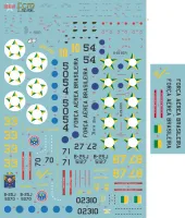 Decalque North American B-25 B/J Mitchell Decal Fcm 72051 1/72 Plastimodelismo - Foto 3
