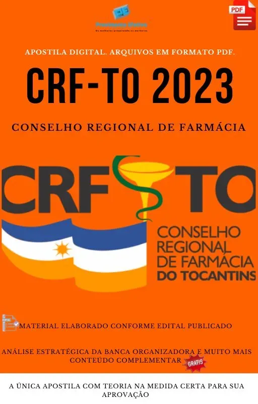 Apostila CRF TO 2023 cargo Assistente Administrativo