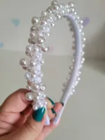 Tiara Pérolas Branca