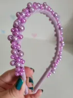 Tiara Pérolas Lilás