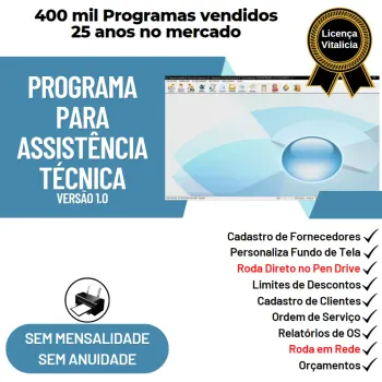 Programa Assistência Técnica, Ordem de Serviço e Orçamento v1.0 - FpqSystem