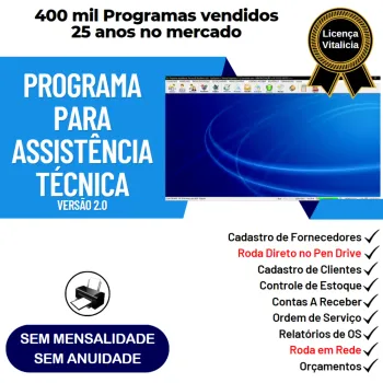 Programa para Assistência Técnica com Produtos e Serviços v2.0 - FpqSystem