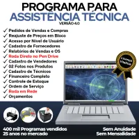 Programa Ordem de Serviço Assistência Técnica, Vendas, Estoque e Financeiro v4.0 - FpqSystem — imagem principal