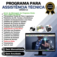 Programa Ordem de Serviço Assistência Técnica, Vendas, Estoque e Financeiro v6.0 Plus + WhatsApp - FpqSystem — imagem principal