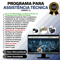 Programa Ordem de Serviço Assistência Técnica, Vendas, Estoque e Financeiro v7.0 Plus + WhatsApp - FpqSystem — imagem principal