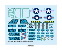 Miniatura Avião TA-7 C Corsair II Kit Hobby Boss 1/72 Plastimodelismo - Foto 3