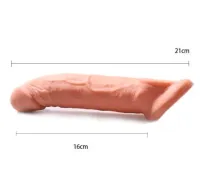 Capa Peniana Cyber com Anel Escroto 20 x 4,5cm - BC1030 - Foto 3