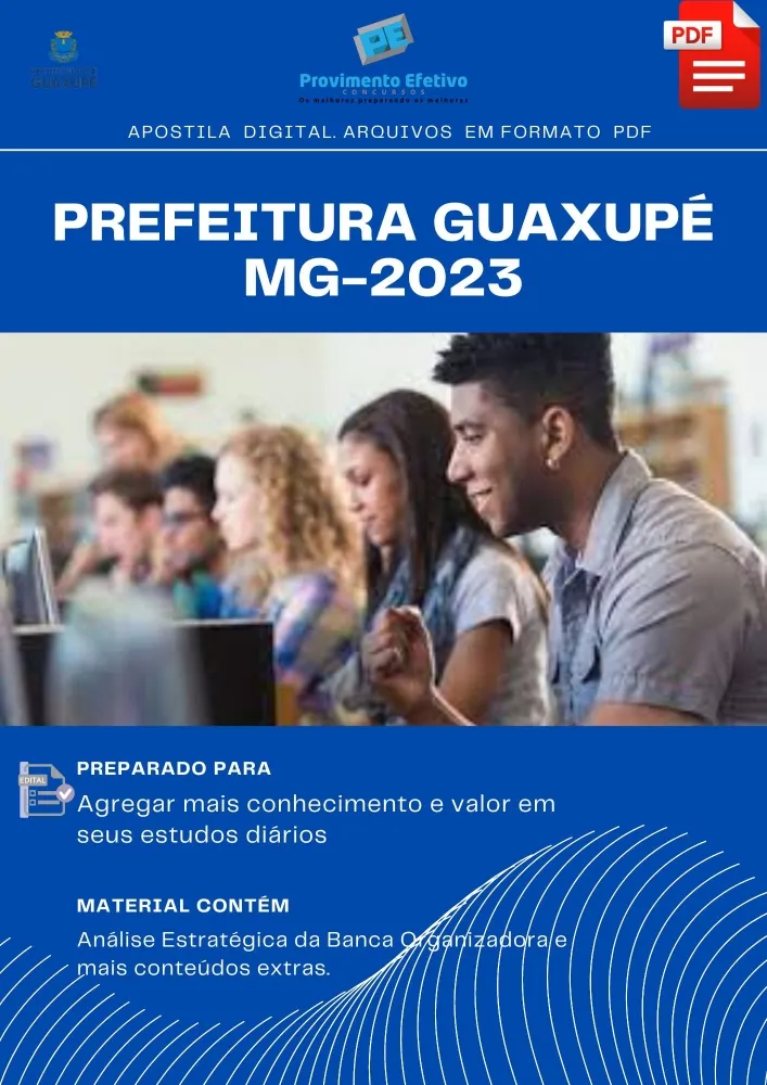 Apostila Prefeitura Guaxupé MG ADVOGADO I 2023 