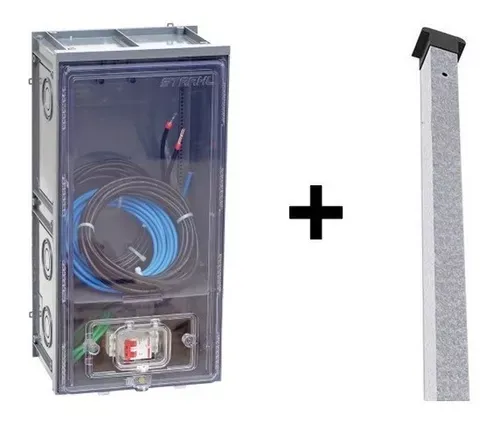Kit Poste Padrão Enel + Caixa De Luz Montada 10mm AES ENEL