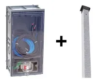 Kit Poste Padrão Enel + Caixa De Luz Montada 10mm AES ENEL