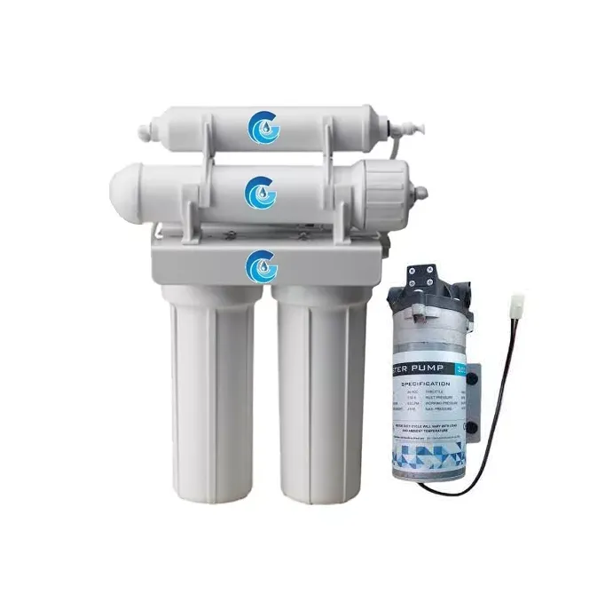 Filtro Deionizador E Osmose Reversa 4 Estágios C/ Bomba Pressurizadora
