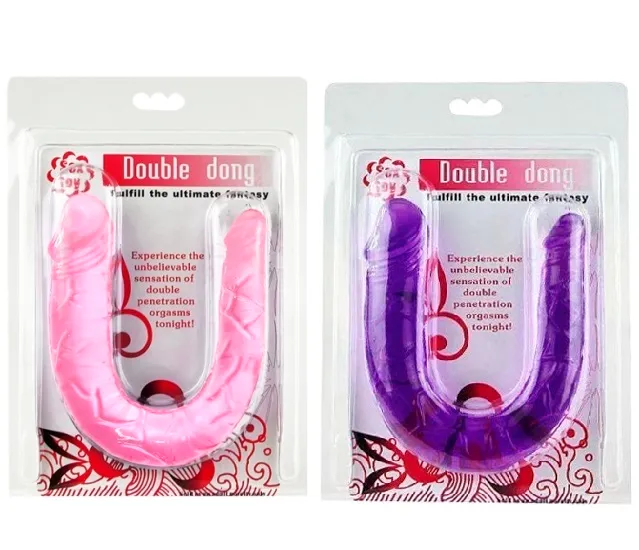 Pênis Dupla silicone flexível 29 x 3,3cm x 2,2cm - BI040001
