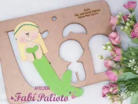 G1.379  Gabarito de Moldes em MDF Iara Marca Páginas - Foto 3