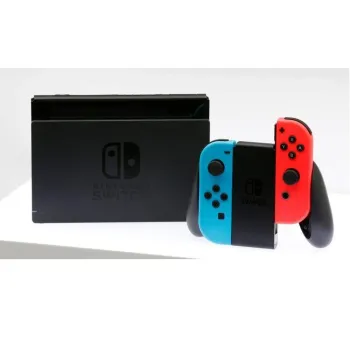 [Desbloqueado - Seminovo] Console Nintendo Switch Neon Blue/Neon Red - Bateria Extendida V2