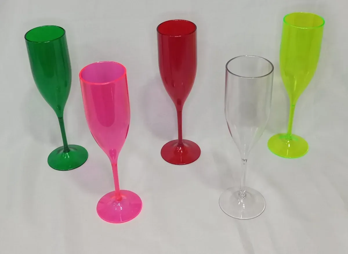 ATACADO TAÇA CHAMPANHE ACRÍLICA  Imagem