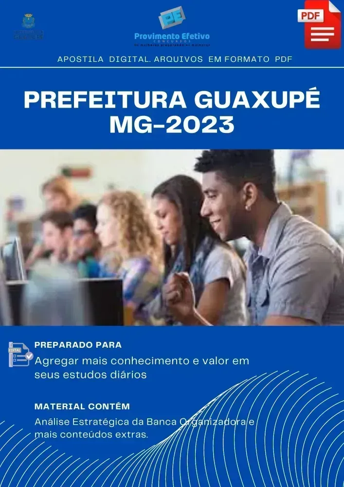 Apostila Pref Guaxupé MG ENGENHEIRO CIVIL 2023  Imagem