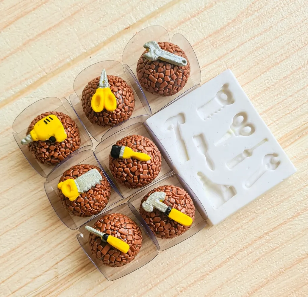 Molde de Silicone Kit Ferramentas Imagem