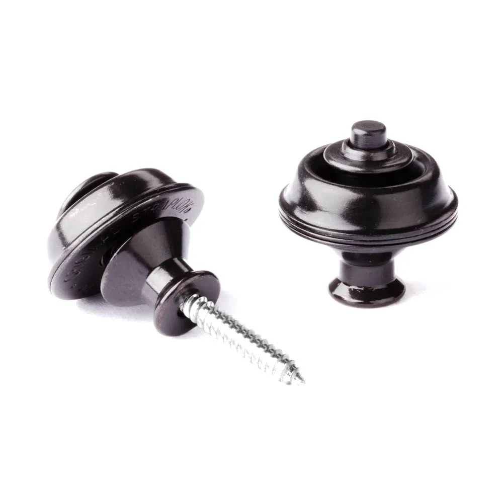 Kit de Roldanas Strap Lock Dual Design Preta SLS1033BK Dunlop Imagem