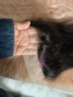 Touca com cabelo implantado 15 cm repartição livre 55 cm de orelha a orelha  humana brasileiro  - Foto 11