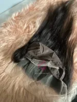 Touca com cabelo implantado 15 cm repartição livre 55 cm de orelha a orelha  humana brasileiro  - Foto 12