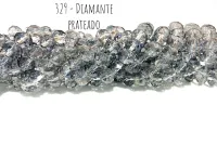  Fio de cristal Diamante Prateado - 329