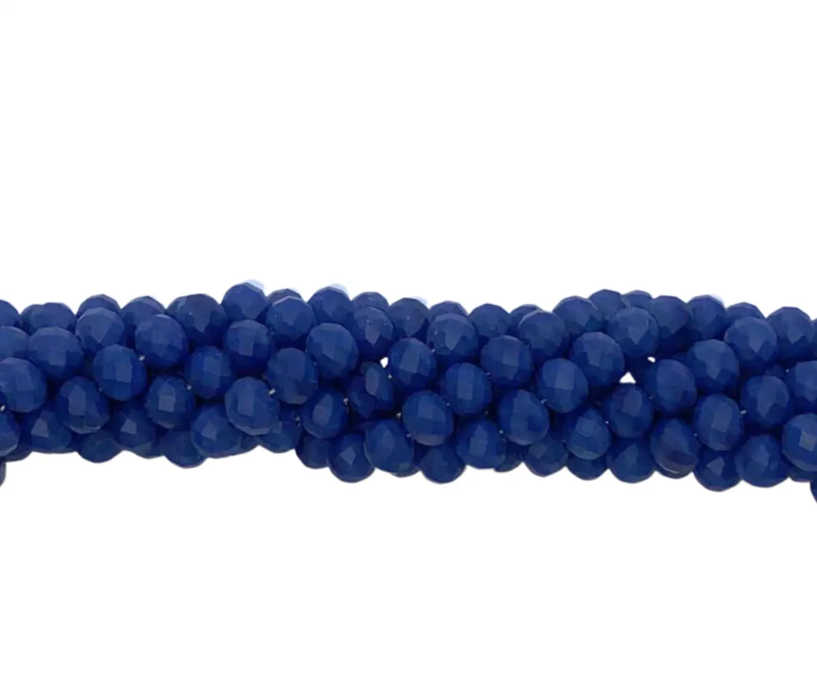 Fio de cristal Azul escuro Fosco - 400