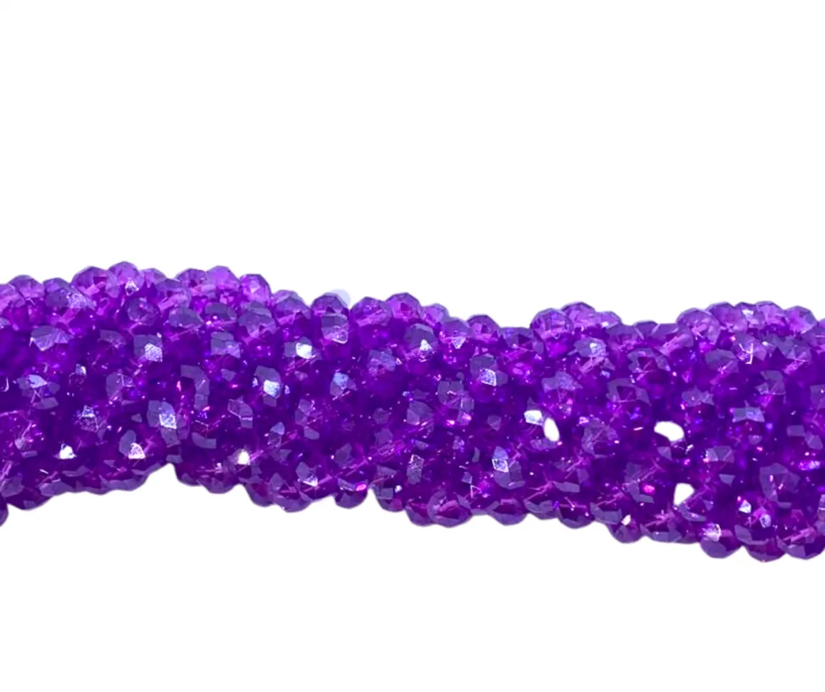 Fio de cristal Roxo Borboleta - 404 Imagem
