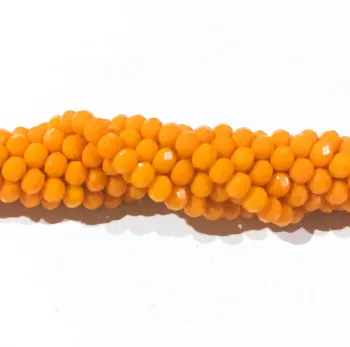 Fio de cristal Laranja Gold Leitoso - 389