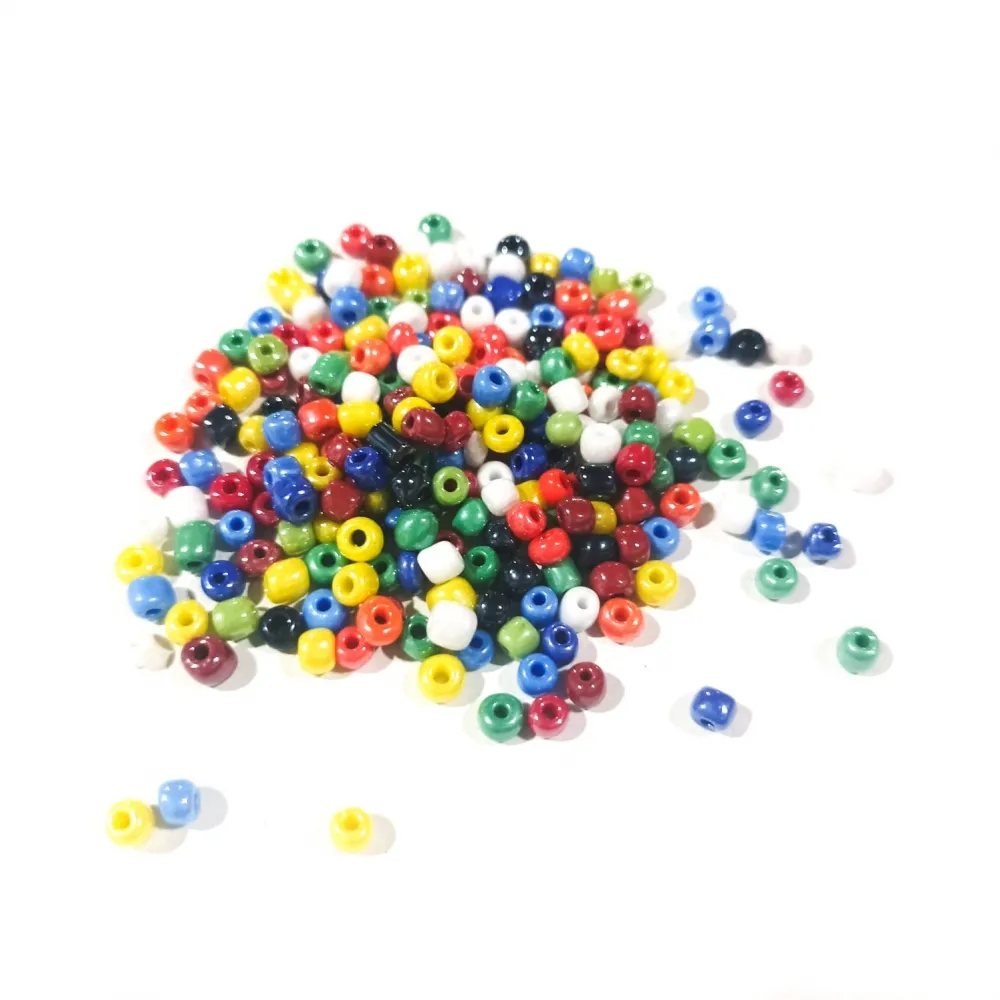 Missanga de vidro Colorida - 6/0  - 4mm Imagem