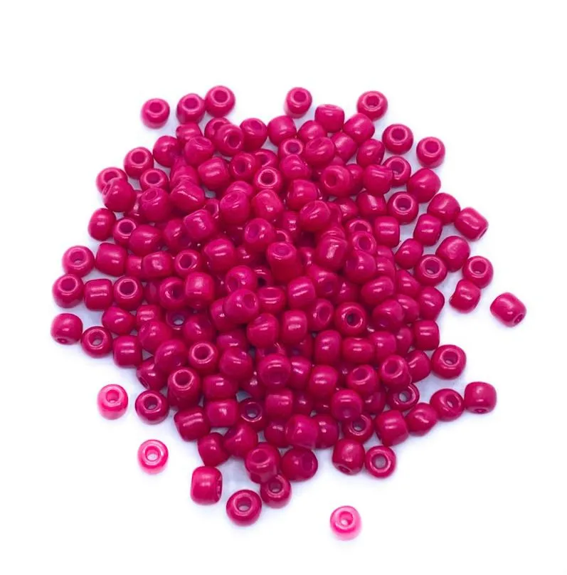 Missanga de vidro pink nat- 6/0  - 4mm Imagem