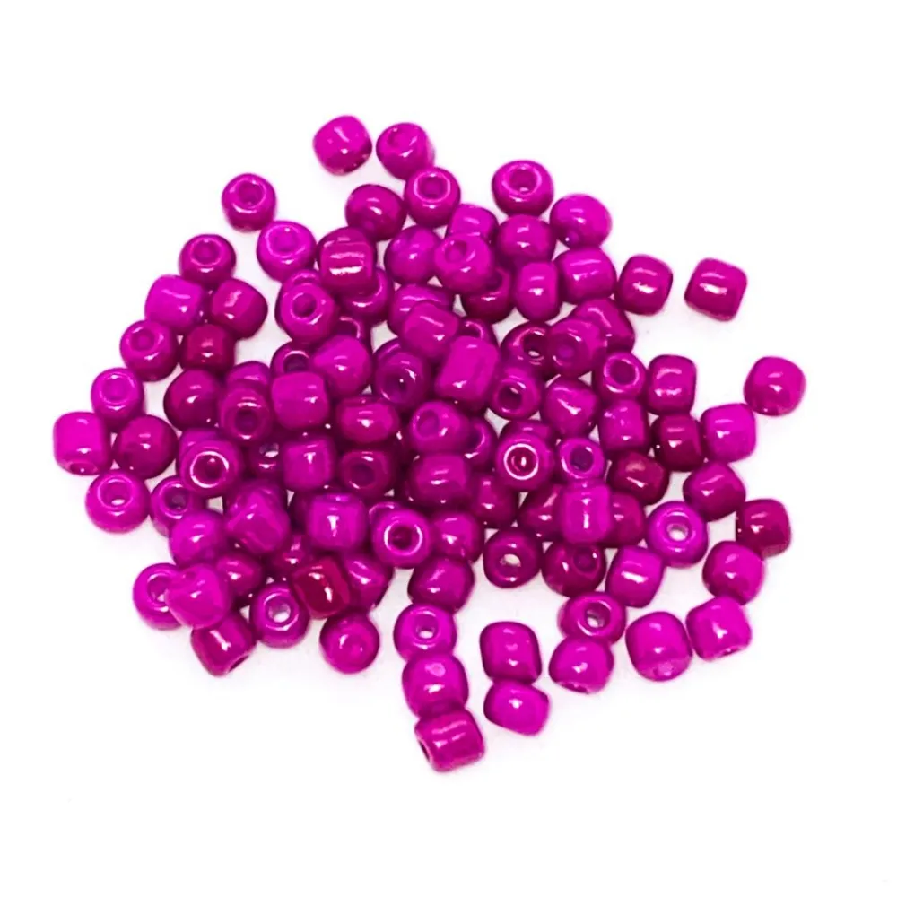 Missanga de vidro Pink - 6/0  - 4mm Imagem