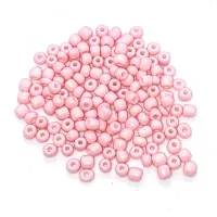 Missanga de vidro Rosa Claro - 6/0  - 4mm