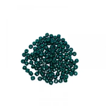 Missanga de vidro Verde Escuro - 6/0  - 4mm